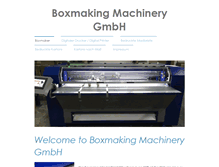 Tablet Screenshot of boxmaking-machinery.com